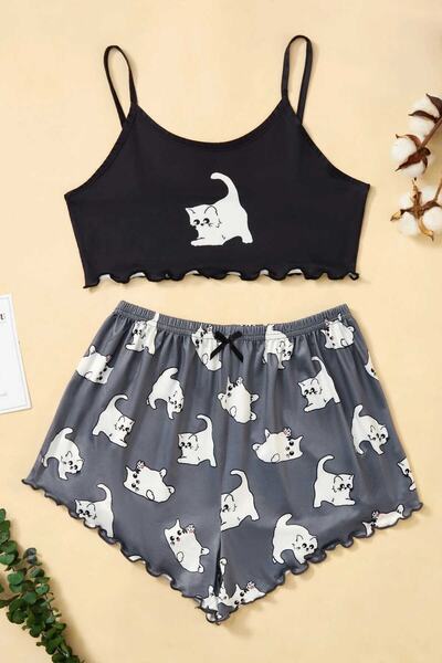PEMBİŞ HOMEWEAR Tex Supersoft Shorts Set,Cat2