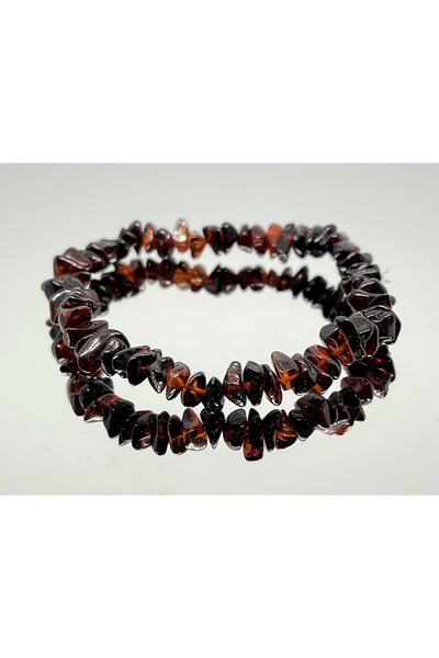 Tesbihci Efendi Damla Amber Adult Cherry Color Elastic Bracelet