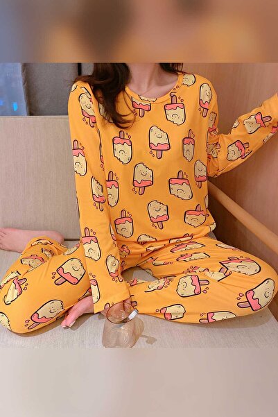 PEMBİŞ HOMEWEAR New Ice Cream Supersoft Pajama Set