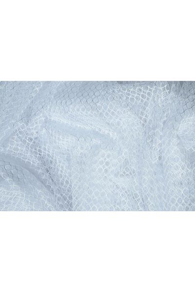 AKÇA TEKSTİL Orchid Model White Color Single Wing Ready-made Planted Pleated Background Curtain 300*260 Cm