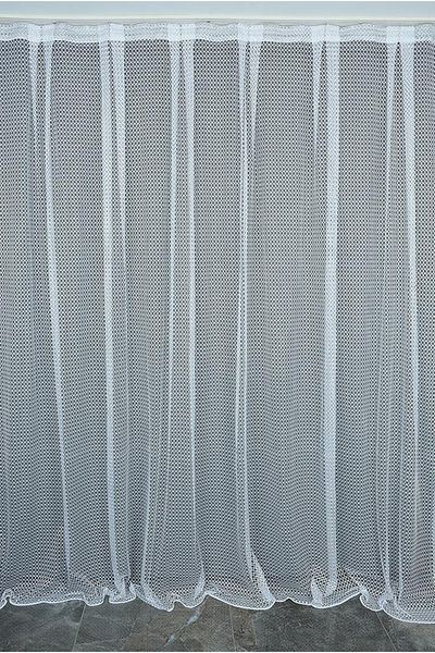AKÇA TEKSTİL Orchid Model White Color Single Wing Ready-made Planted Pleated Background Curtain 300*260 Cm