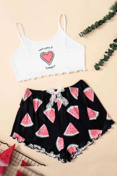 PEMBİŞ HOMEWEAR Tex Supersoft Shorts Set