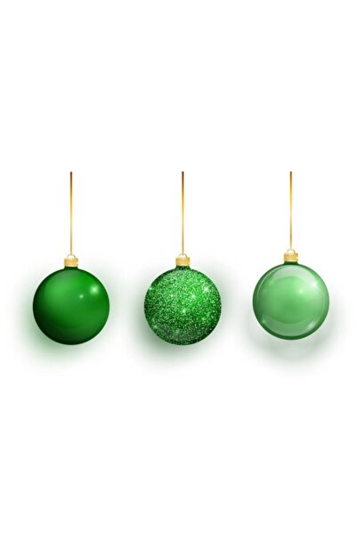 parti sürprizi Ornament Minge Verde Pom de Crăciun 4 Cm 6 Bucăți