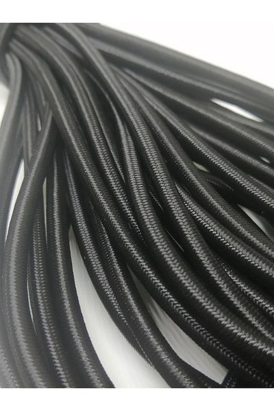 Firebird Takı Aksesuar Ve Kamp Malzemeleri 6 mm Λαστιχένιο νήμα Μαύρο Χρώμα 10 μέτρα