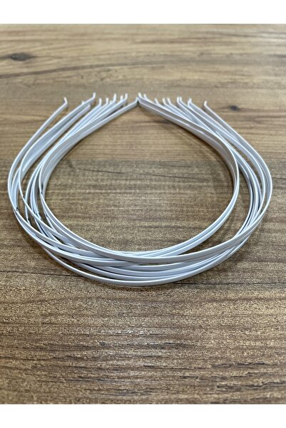 ycldantel 12 Adet 3 Mm Beyaz Metal Tel Taç
