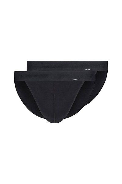 Skiny 2er-Pack Herren-Tanga-Slip – Baumwolle Retro, Unterhose, Feinripp, Baumwolle