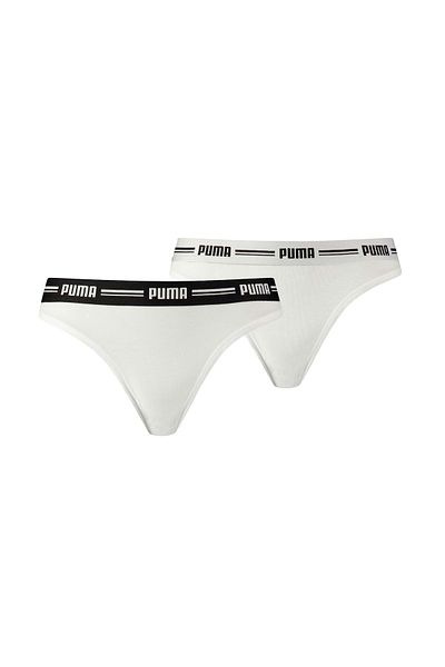 Puma Damen-String – ikonischer, weicher Baumwoll-Modal-Stretch, 2er-Pack