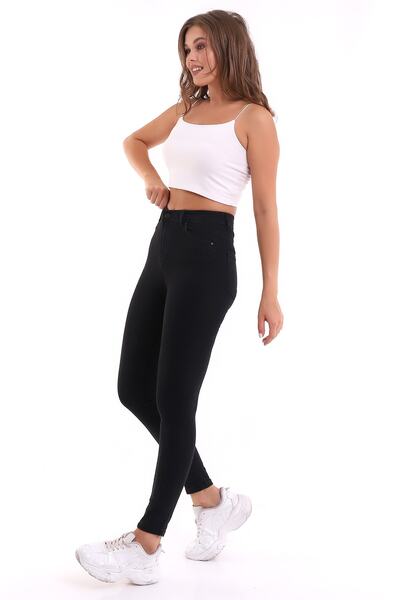 Winmoda34 Women's Skinny Jean High Waist Ankle Length Trousers