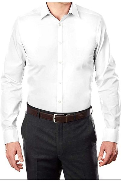 sarprun fashion Slim Fit Slim Fit Shirt White