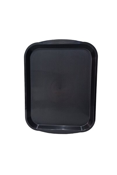 Matar Endüstriyel Mutfak Ekipmanları Abs Plastic Black Color Serving Tray 40*31 Cm