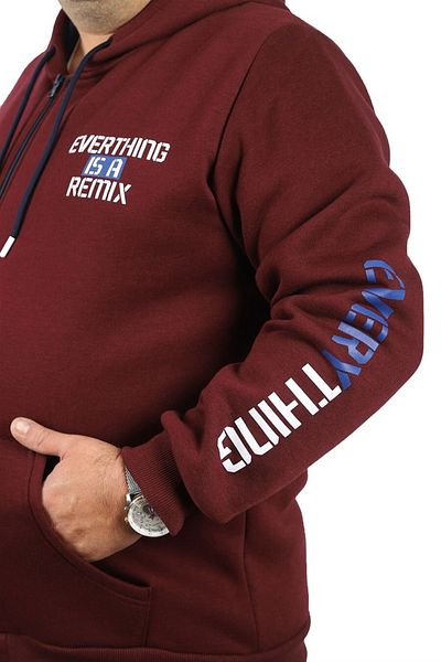 MocGrande Ανδρικό φερμουάρ μεγάλου μεγέθους 3ip Sweat Everything 22737 Murdum