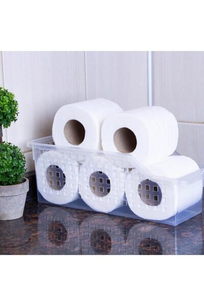 Dükkanönü 3 Pieces Transparent Decobella Refrigerator - Vegetable Fruit Basket, Kitchen Bathroom Countertop Organizer