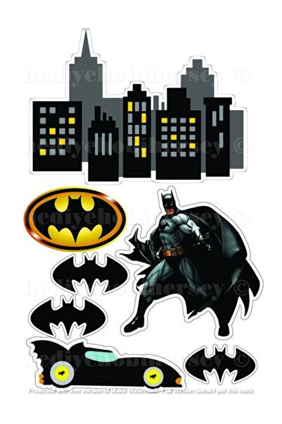 hediyehobihersey Batman Yenilebilir Gıda Baskısı, Yenilebilir Pasta Süsü, Kur...