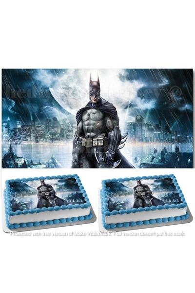 hediyehobihersey Batman Yenilebilir Gıda Baskısı, Yenilebilir Pasta Süsü, Kur...