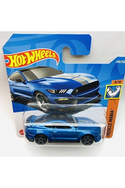 HOT WHEELS Yeni - New F0rd Shelby Gt350r Mavi Mini Araba 1:64 Ölçek Hotwheels Marka 9/10