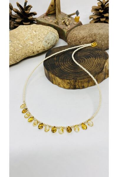 Porsuk Alternatif Handmade Czech Glass Nail Women's Necklace