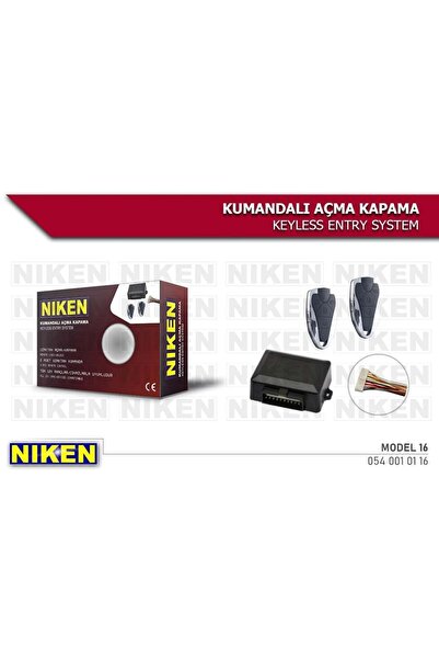 Niken Uzaktan Kumandalı Merkezi Kilit Için Açma Kapama Seti 12v (model 16)