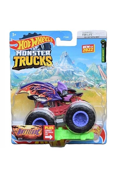 HOT WHEELS Fyj44 Monster Trucks 1:64 Araba Batitude Hcp38