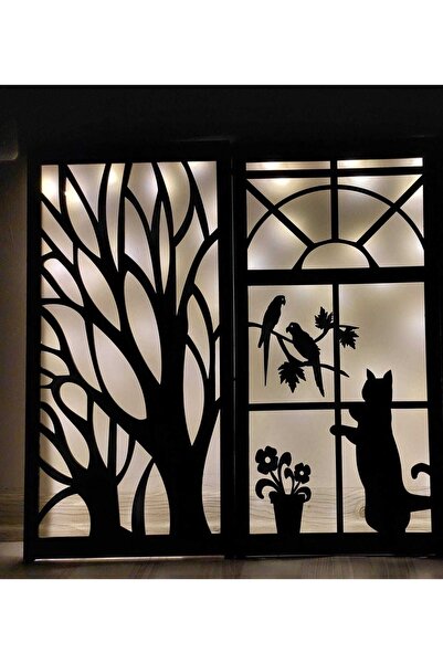 BAAÇ Ahşap Işıklı Duvar Tablo