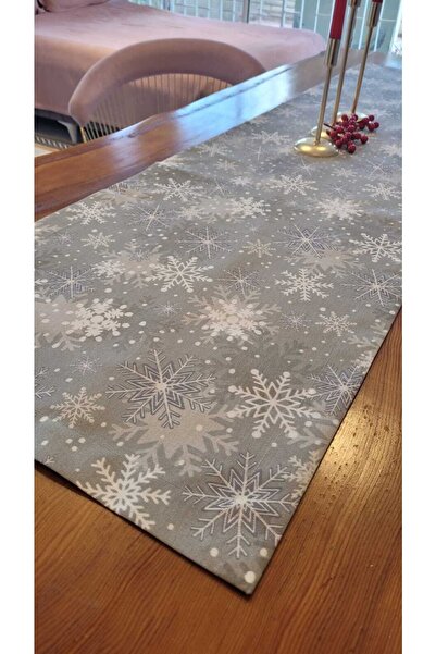 Konyaaltı Çeyizevi Dertsiz Yılbaşı Masa Ranırı - Gri Yılbaşı Masa Ranır Yılba...