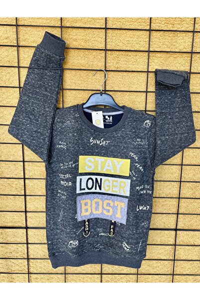 DG AURA سويت شيرت سالونيك سميك مطبوع للأولاد