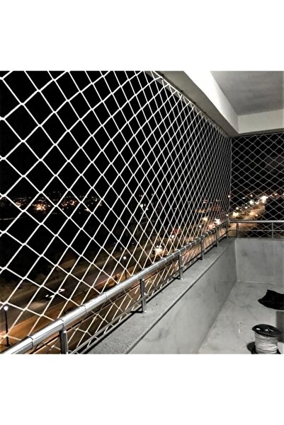 KADİRTARIM 2,50 X 4 Metre Çocuk Güvenlik Filesi Kalınlık 3 Mm Balkon Güvenlik Filesi Kedi Güvenlik Filesi File