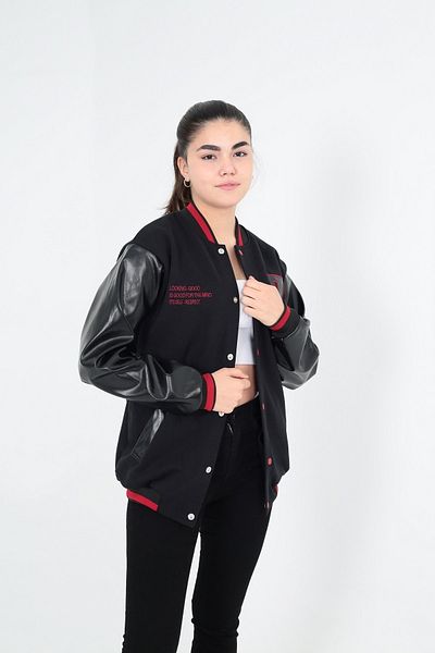 Sporting Women's Black Casual Cut College Coat
