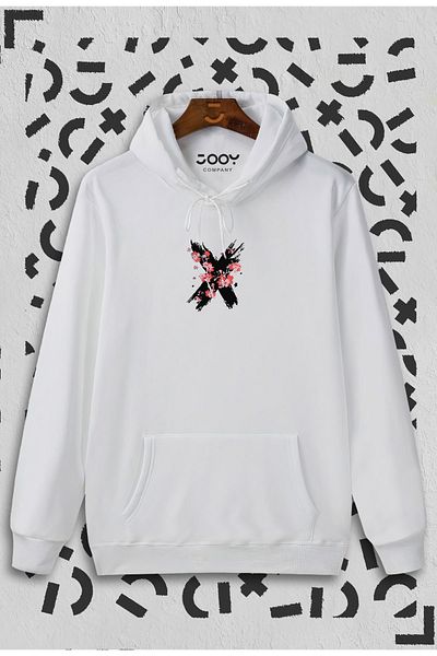 Jooy Company Φούτερ με κουκούλα με στάμπα X Flowers