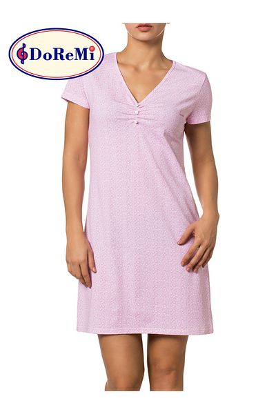 Doremi Short Sleeve Patterned Nightgown