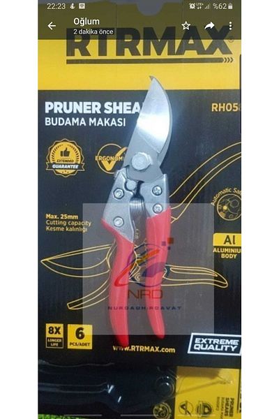 NURDAĞ HIRDAVAT Rtrmax Pruning Shears