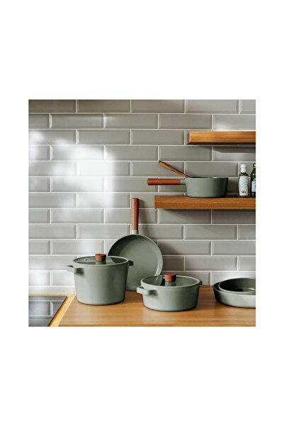 NEOFLAM Fika Gray 22 Cm Cast Iron Short Casserole