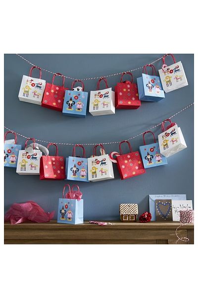IKEA Vınterfınt 25 Pieces 10x10 Cm Multi-Colored Gift Wrapping Bag Tags Included