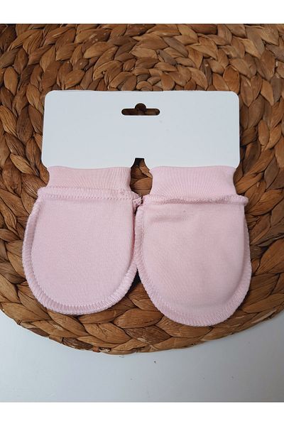 PİLEKİ BABY Newborn Baby Gloves 0 6 Months 100% Combed Cotton 1 Pair Gloves