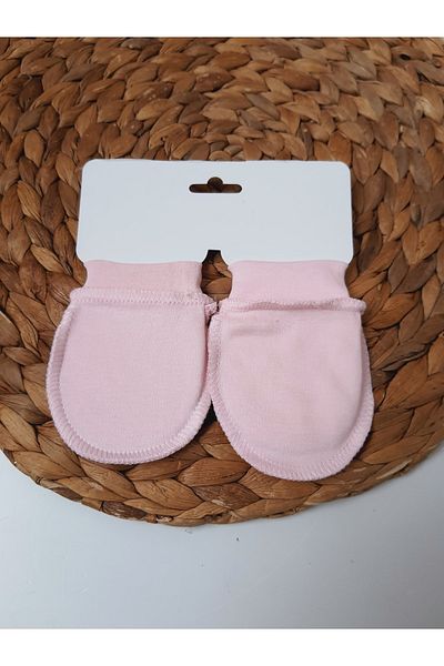 PİLEKİ BABY Newborn Baby Gloves 0 6 Months 100% Combed Cotton 1 Pair Gloves