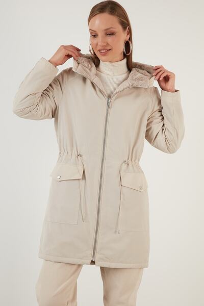 ONLY 15208727 Onldahlia Rev. Parka cu blană Otw pentru femei, haină Pumice Stone/w.pumice Stone Fur