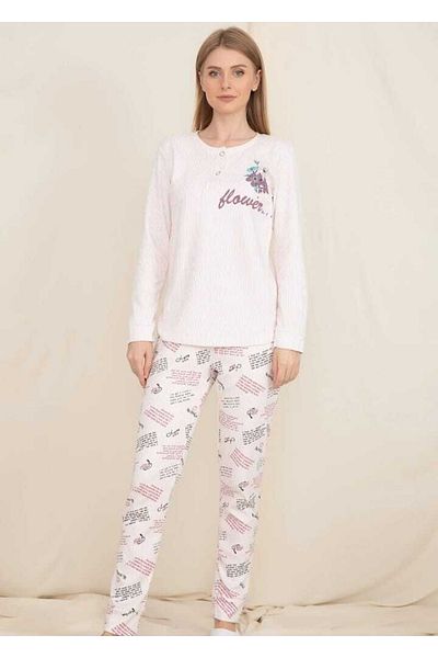 WESHA Claret Red Seasonal Long Sleeve Pajama Set with Eye Patch
