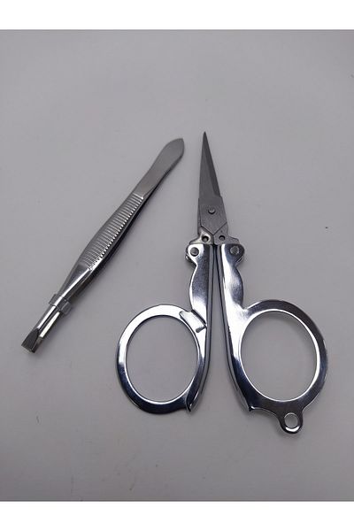 DİBA AVM مقص تكساس للسفر سهل الحمل وقابل للطي وملاقط تكساس