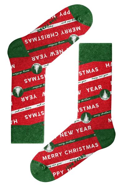 John Frank Desenli Erkek Yılbaşı Çorap