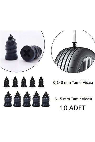 OMAC Epoksi Ve Dekorasyn Lastik Tamir Kiti ( Kauçuk Vida Seti) (10 Adet)