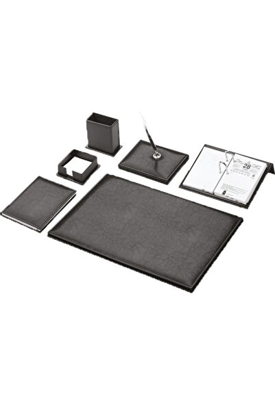 Gülpaş Sümen Takımı 7 Parça Napa Suni Deri Sade Tek Kalemli Siyah 910