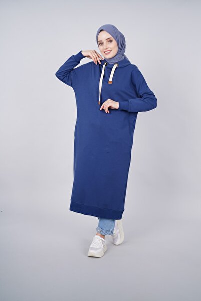 ModaHicap Alldayy Düz Renk Uzunboy Spor Tunik