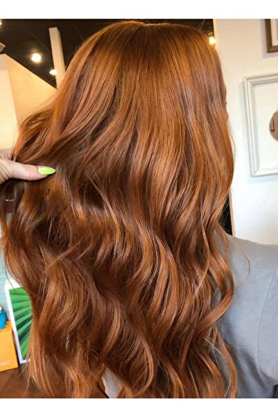 AKOLİFE Karamel Kahve Yarım Ay Çıt Çıt - Fön Maşa Uygulanabilir Postiş Saç