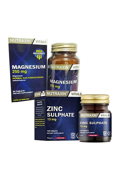 Nutraxin Magnesium Citrate and Zinc Sulphate Style Mineral Disrupted Piece Tablet