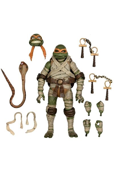 Neca Universal Monsters X Tmnt: Michelangelo As The Mummy Aksiyon Figürü