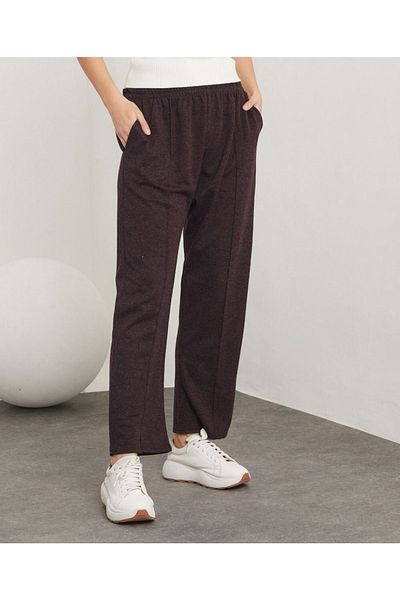 Aşkı Endam Pantaloni din Lână Ecrin - Maro