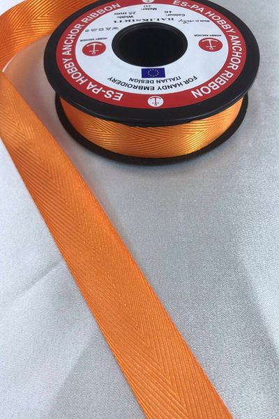 Hobigram Πορτοκαλί Κορδέλα Houndstooth Η τιμή είναι για 1 μέτρο – Κορδέλα, Κομψό Σχέδιο, Γυναικείο Αξεσουάρ – Κορδέλα – Ku