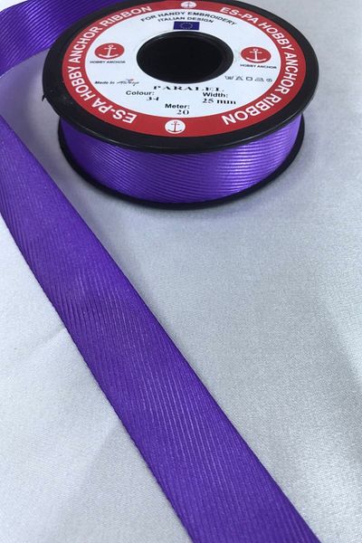 Hobigram Μωβ Χρώμα Houndstooth Κορδέλα 1 μέτρο Τιμή – Κορδέλα, Κομψό Σχέδιο, Γυναικείο Αξεσουάρ – Κορδέλα – K