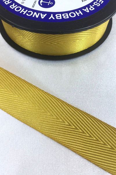 Hobigram Mustard Yellow Herringbone Ribbon Η τιμή είναι για 1 μέτρο – Κορδέλα, Κομψό Σχέδιο, Γυναικείο Αξεσουάρ – Κορδέλα