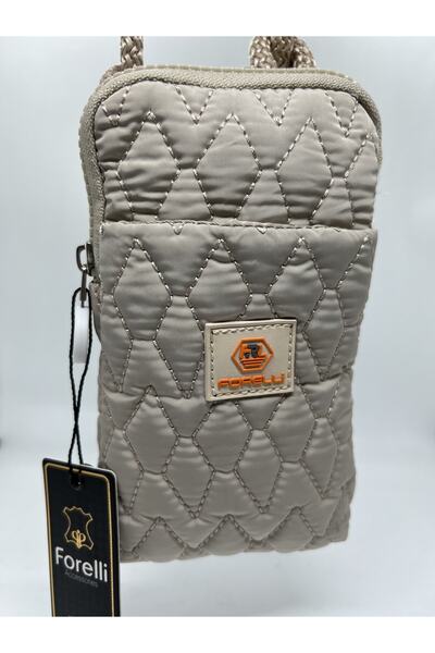 Forelli Bej Renk Postacı Çanta Ve Telefonluk