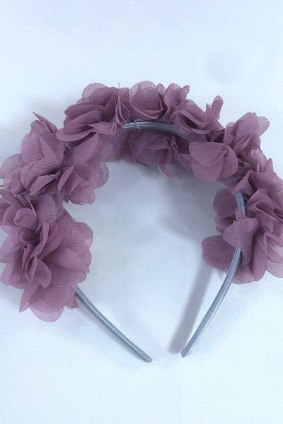 Hobigram تصميم خاص من Rose Dry Flower Henna Crown هدية تاج الأمومة 10 قطع - تيجان الحفلات، تصميم أنيق